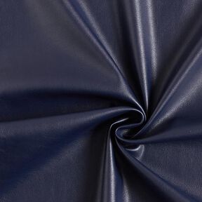 Smooth Stretch Faux Leather – navy blue, 