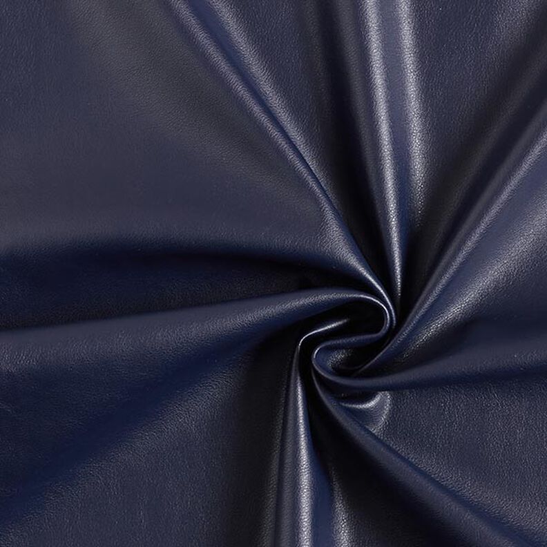 Smooth Stretch Faux Leather – navy blue,  image number 1