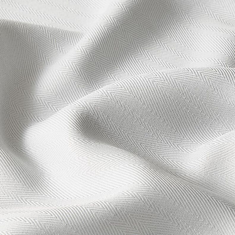 Blackout fabric Herringbone – white,  image number 2