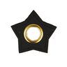 Imitation Leather Eyelet Patch Star [ 4 pieces ] – black,  thumbnail number 1
