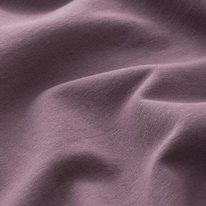 Light Cotton Sweatshirt Fabric Plain – aubergine,  image number 4