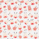 Decor Fabric Canvas Cute reindeer – white,  thumbnail number 1