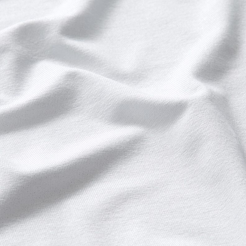 Viscose Jersey glitter – white,  image number 2