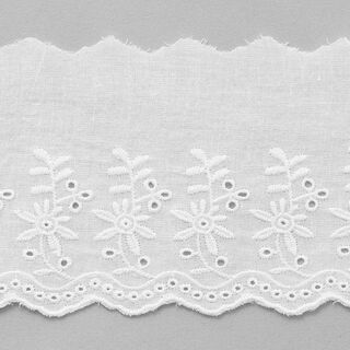 Scalloped Floral Lace Trim [ 9 cm ] – white, 