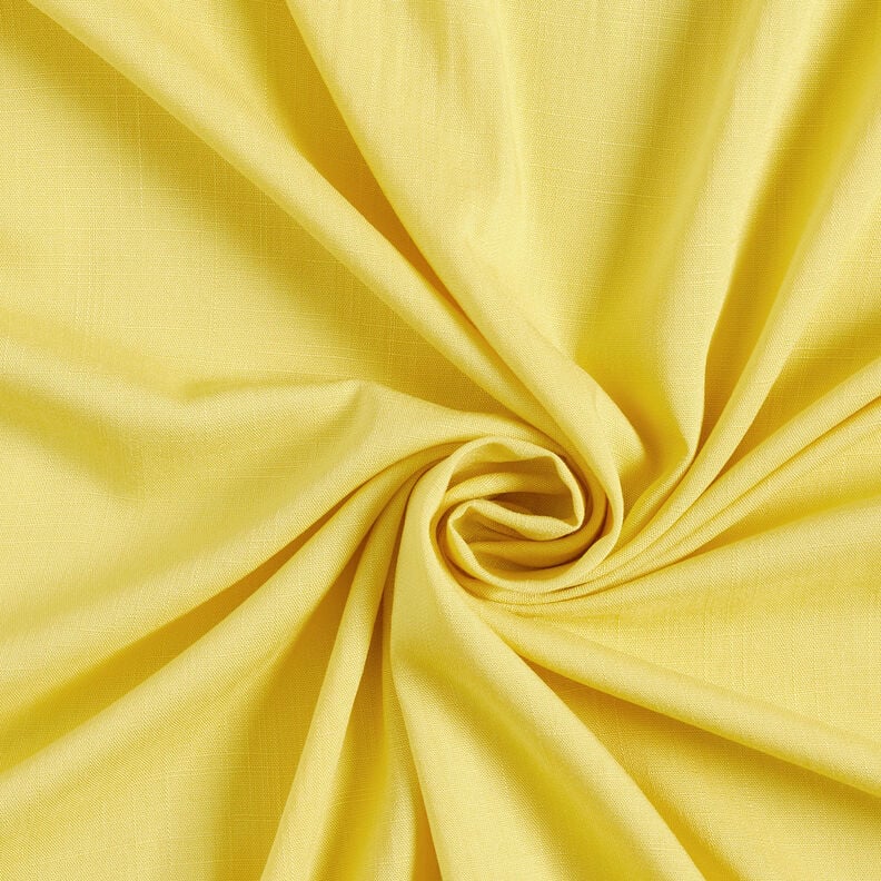 Linen look viscose fabric – light yellow,  image number 1