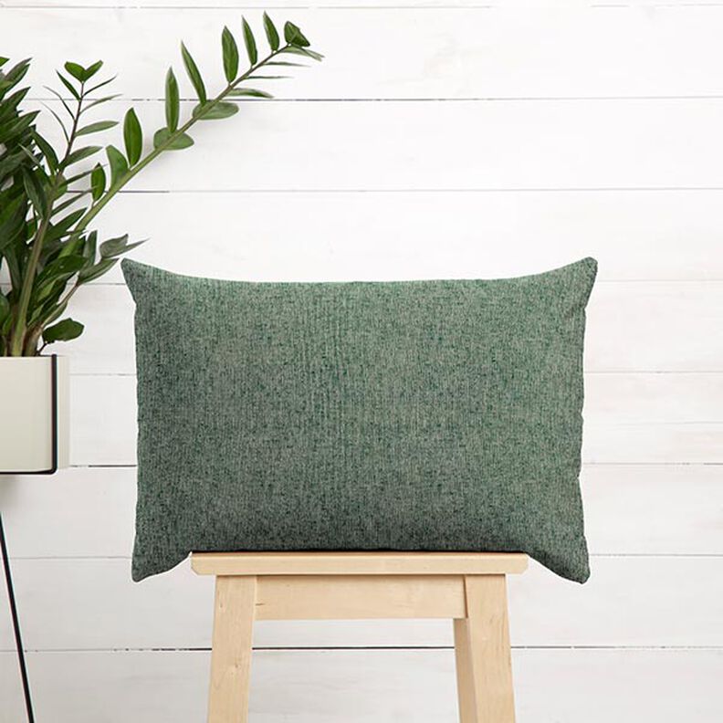 Decorative fabric, ribbed texture, recycled – dark green,  image number 5