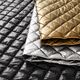 Diamond Quilted Fabric – antique gold,  thumbnail number 5