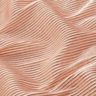 Organza Lurex Streifen – salmon/rose gold, 