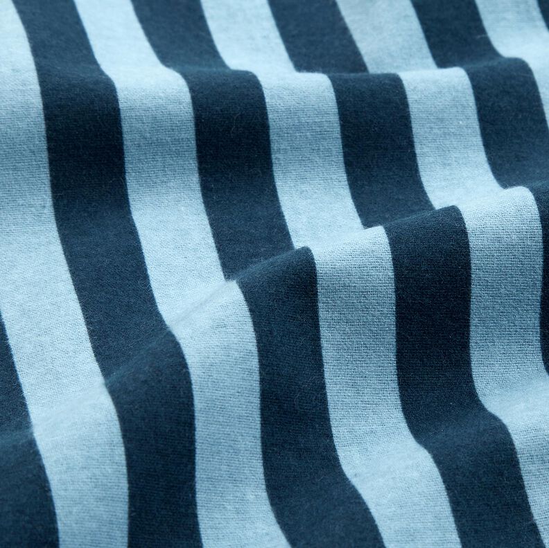 Cotton Jersey Block Stripes &ndash; indigo/light blue,  image number 2