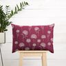 Decor Fabric Half Panama dandelions – natural/burgundy,  thumbnail number 8