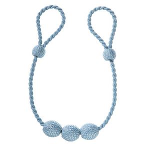Decorative Ball Tiebacks, adjustable length – light blue | Gerster, 