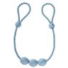 Decorative Ball Tiebacks, adjustable length – light blue | Gerster,  thumbnail number 1