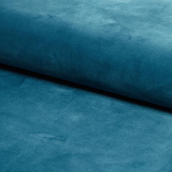 Upholstery Fabric Velvet – petrol,  image number 1