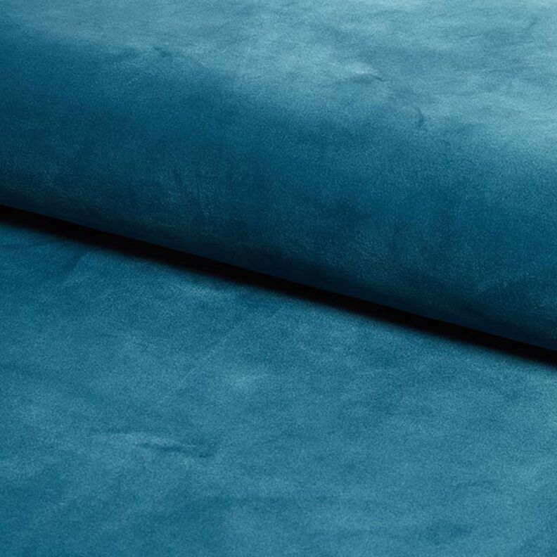 Upholstery Fabric Velvet – petrol,  image number 1