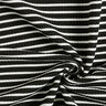 Horizontal Stripes Jacquard Jersey – black/white,  thumbnail number 3