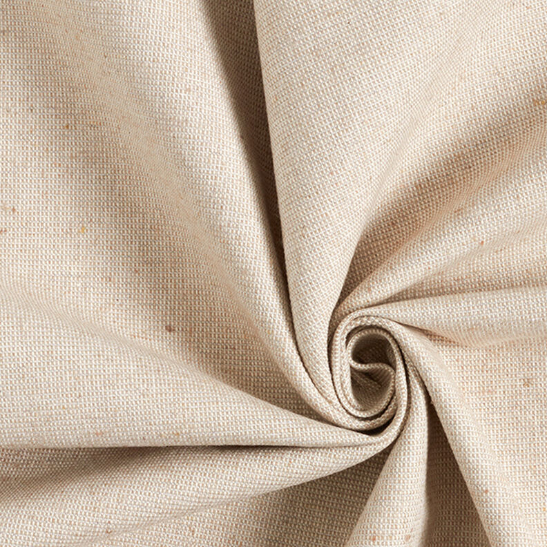 Decor Fabric Half Panama Ribbed Recycelt Cotton – beige,  image number 1