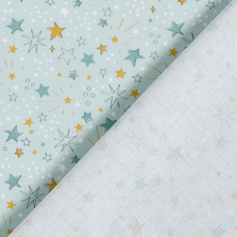 Cotton Poplin starry sky – baby blue,  image number 4