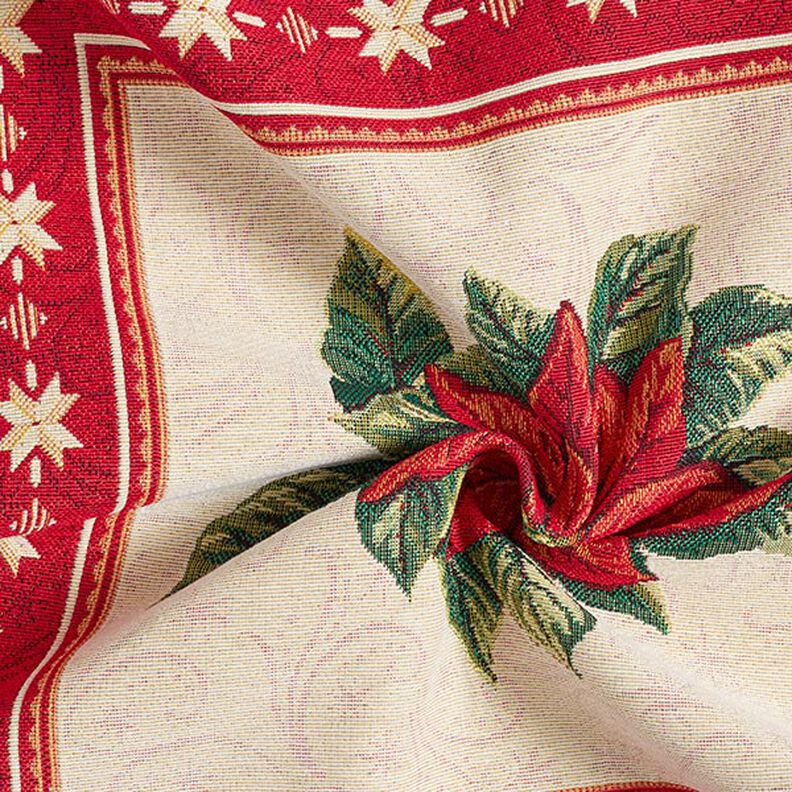 Tapestry Decor Fabric Panel Christmas Star – red, image number 3