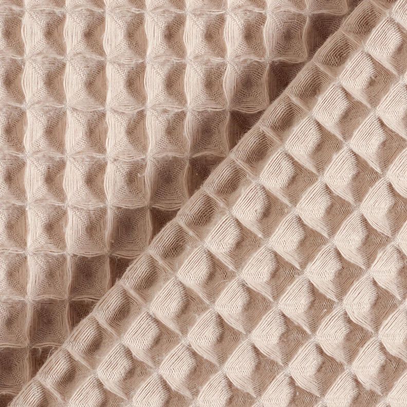 Waffle Piqué large honeycombs – cashew,  image number 4