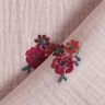 Double Gauze/Muslin embroidered flowers | Poppy Fabrics – light dusky pink,  thumbnail number 4