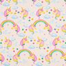 Decor Fabric Half Panama Unicorns – light pink,  thumbnail number 1