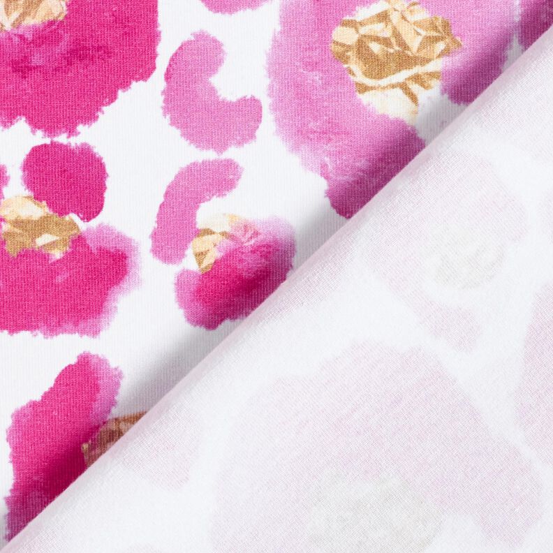Cotton Jersey Leopard with Golden Spots | Glitzerpüppi – white/purple,  image number 4