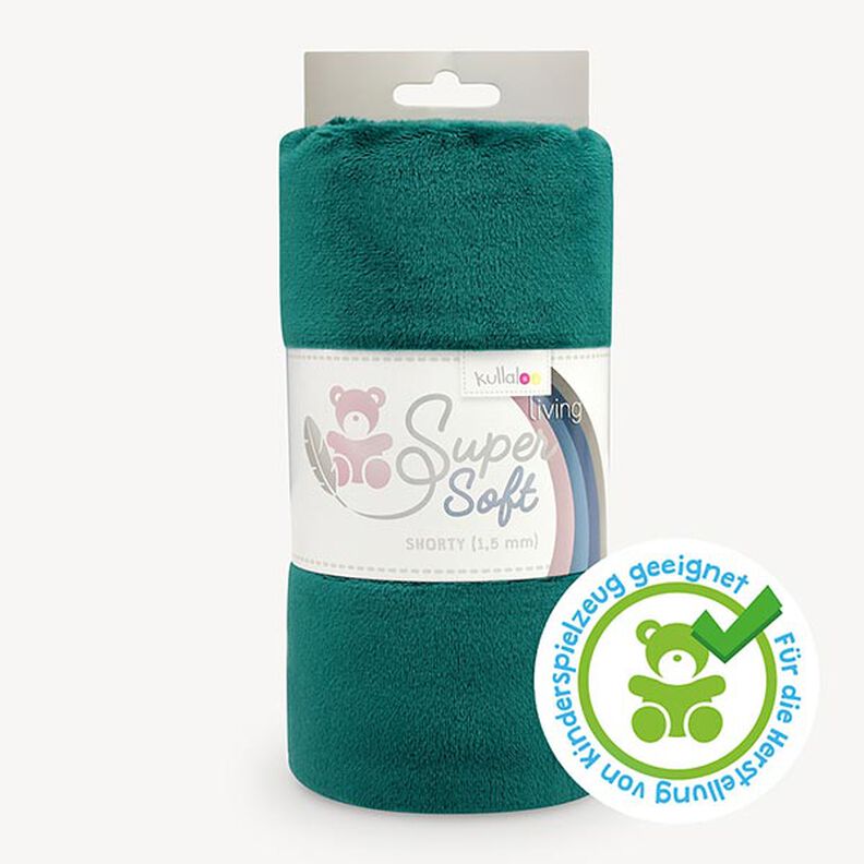 SHORTY Velour [1 m x 0,75 m | Pile: 1,5 mm] - petrol | Kullaloo,  image number 1