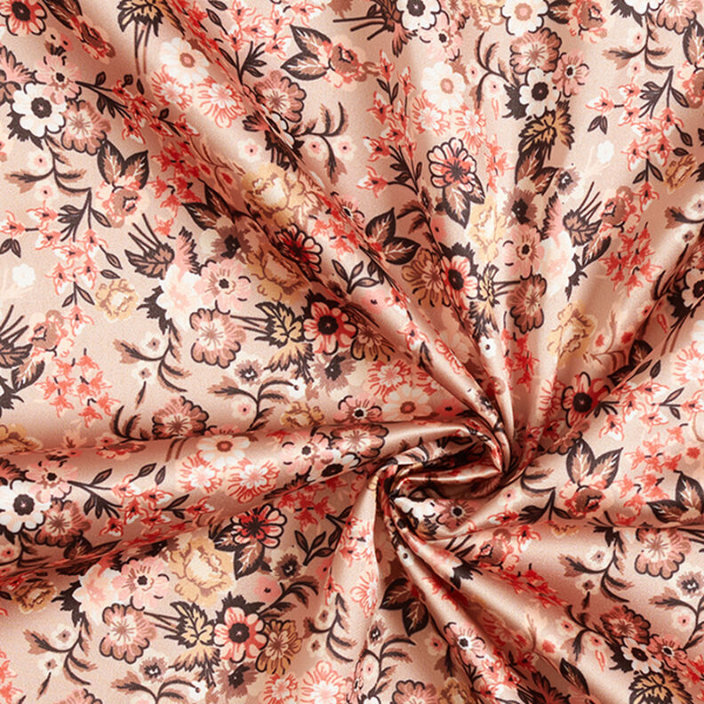 lovely flowers satin – light dusky pink,  image number 3
