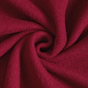 Wool fleece pure new wool Plain – burgundy, 