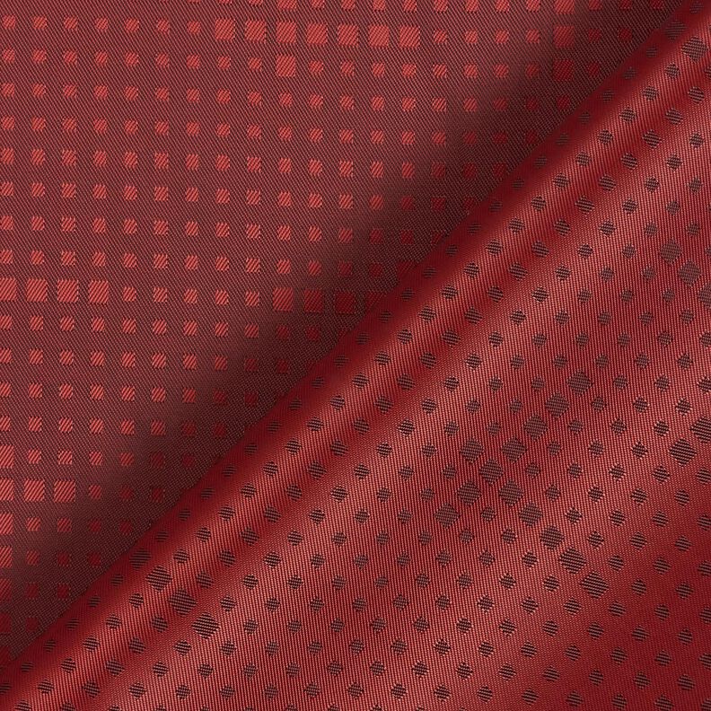 Lining Fabric Jacquard irregular boxes – carmine,  image number 4