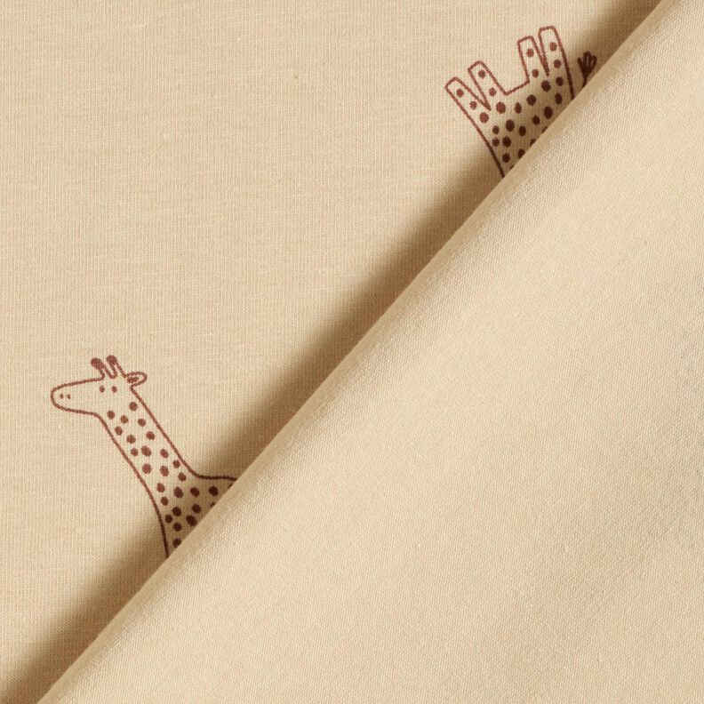 Cotton Jersey Giraffes – almond, image number 4