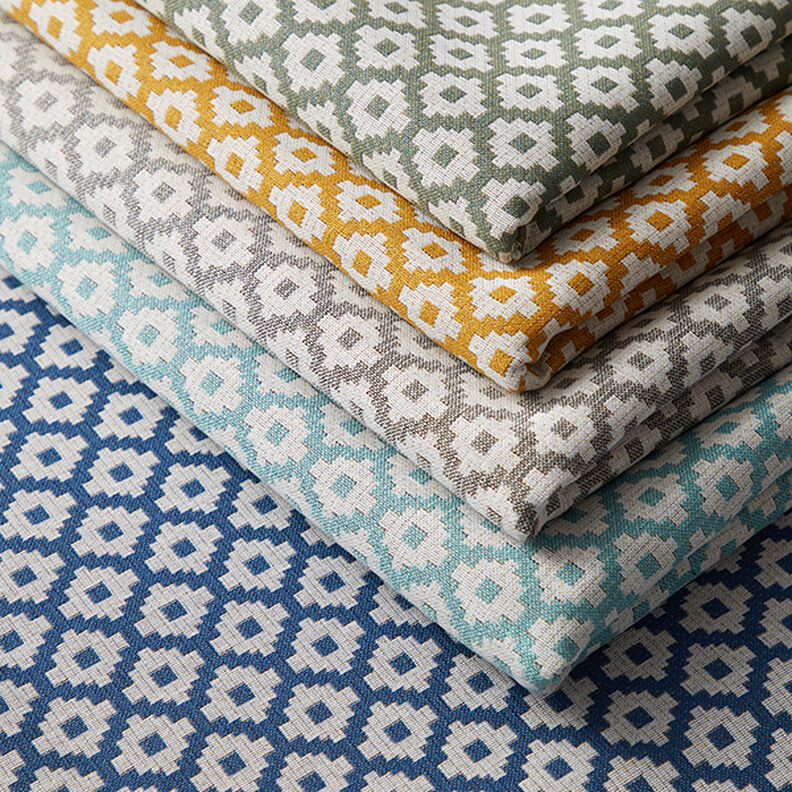 Outdoor fabric jacquard rhombus – mint,  image number 5