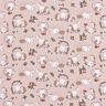 Cotton Poplin rabbit and hedgehog are in love – light dusky pink,  thumbnail number 1