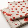 Decor Fabric Half Panama Large Poppies – carmine/natural,  thumbnail number 5