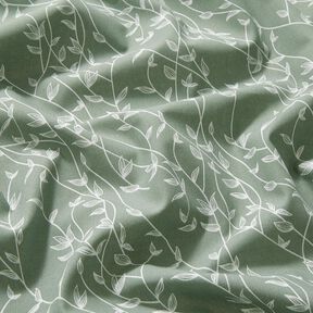 Cotton Poplin Leafy Vines – reed, 
