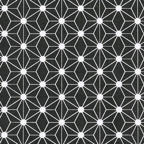 Cotton Cretonne Graphic Star – black, 