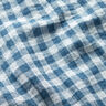 Double Gauze/Muslin Yarn dyed gingham – denim blue/white,  thumbnail number 3