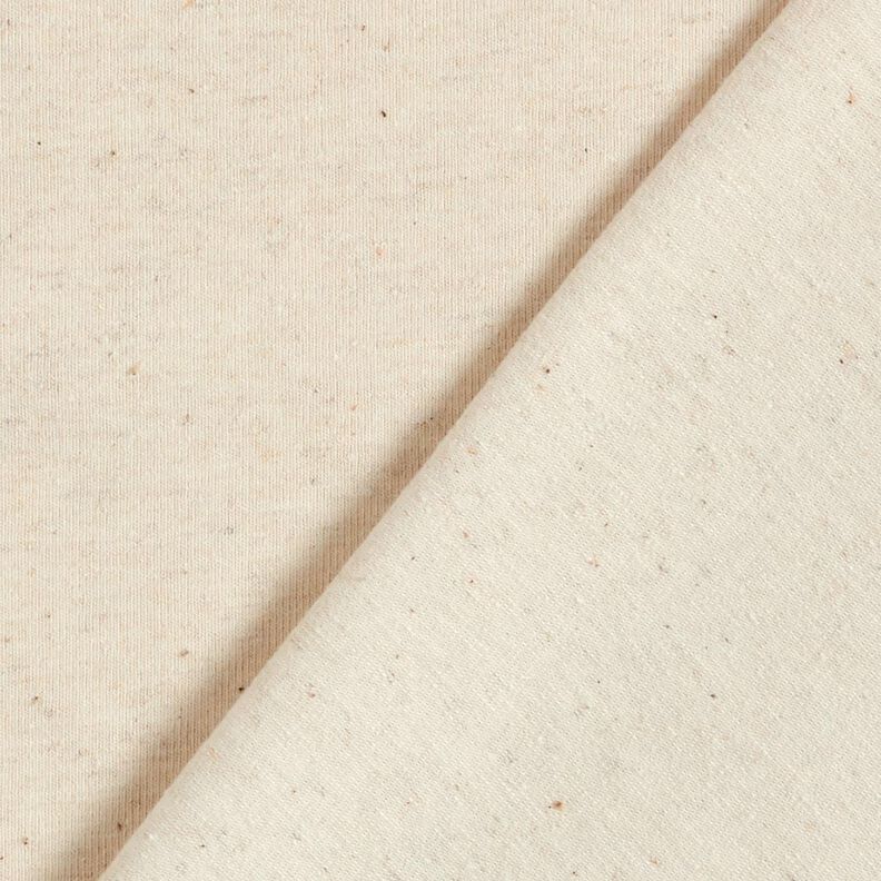 Plain cotton linen blend jersey – natural,  image number 3