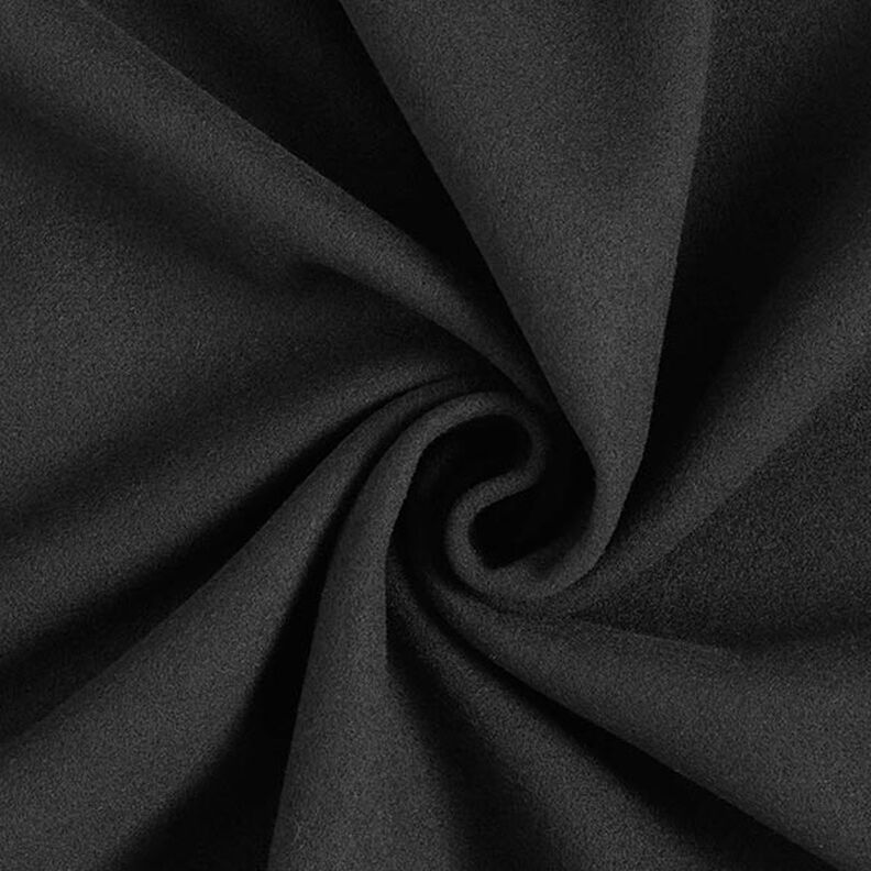 Recycled polyester coat fabric – black,  image number 1
