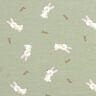 Bamboo Cotton Jersey Rabbit and carrot – greige,  thumbnail number 1