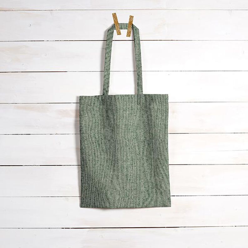 Decorative fabric, ribbed texture, recycled – dark green,  image number 6