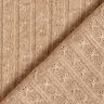 Knit Fabric Ajour elegant glitter stripes – light brown,  thumbnail number 4