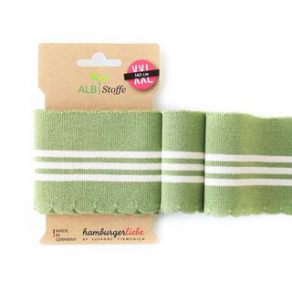 GOTS Organic knit ribbing CUFF ME WAVE [140 cm | 7,5 cm] | Albstoffe | Hamburger Liebe, 