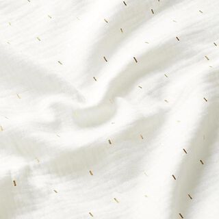 Rectangle Foil Print Muslin | by Poppy – offwhite, 