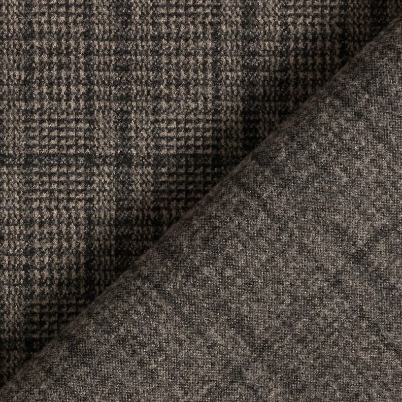 Coating knit stretch Prince of Wales check – light brown/anthracite,  image number 4
