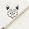 Cotton Jersey Fox’s face – offwhite,  thumbnail number 4