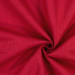 Linen fabric Ramie mix medium – carmine, 