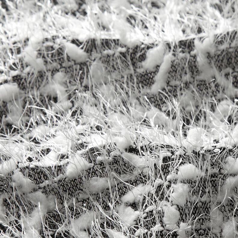 Knitted fabric effect yarn – black/white, image number 3