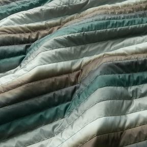 Lightweight quilted fabric colour gradient – blue spruce, 