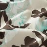 Flowers cotton voile – black brown/natural,  thumbnail number 2